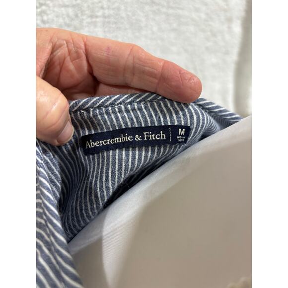 Abercrombie & Fitch Embroidered Floral Stripe too Women’s Medium Boho Peasant - Picture 5 of 7